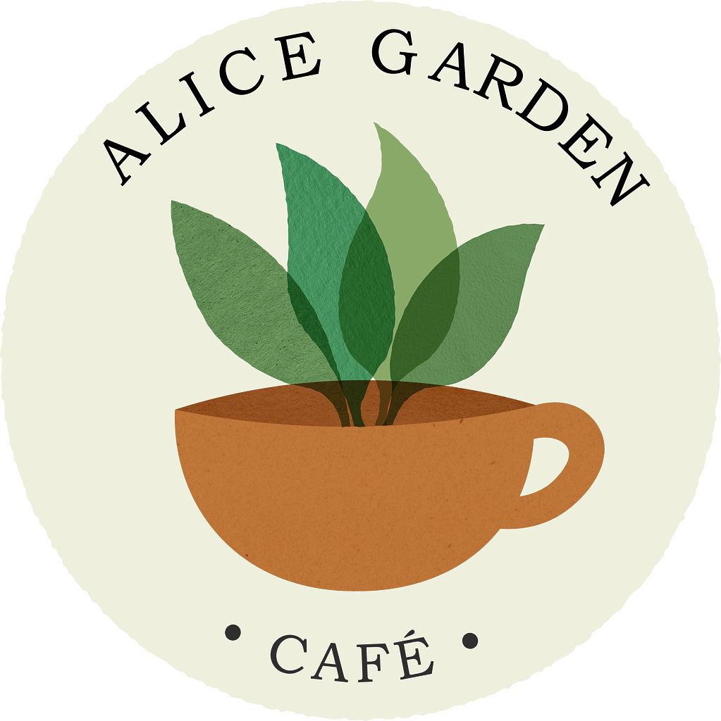 Alice Garden Café logo – full colour version