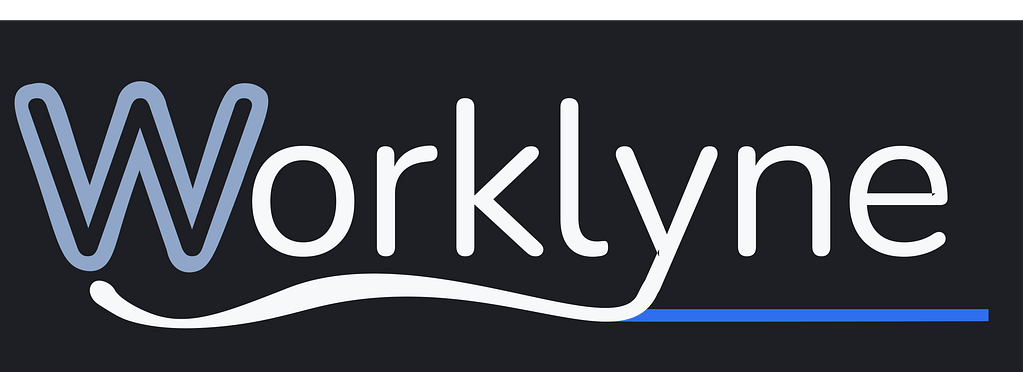 Worklyne logo displayed in dark mode