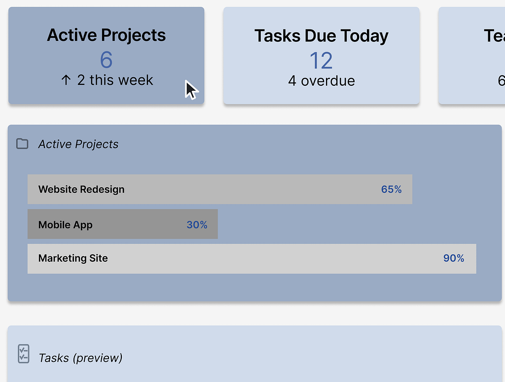 Website UI Example